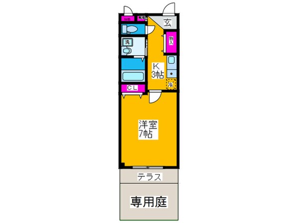 我孫子８８マンションＢ号棟の物件間取画像